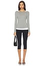 view 4 of 4 Amelia Top in Heather Grey