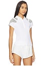view 2 of 4 Page Polo Top in White