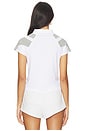 view 3 of 4 Page Polo Top in White