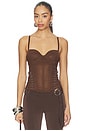 view 1 of 4 Christina Corset Top in Brown