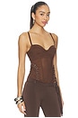 view 2 of 4 Christina Corset Top in Brown