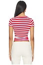 view 3 of 5 Mini Tee in Red Stripe