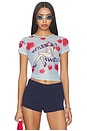 view 1 of 4 Mini Tee in Violently Sweet