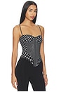 view 2 of 5 Deville Corset in Black Small & Large Dot