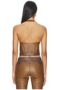 view 3 of 4 Mara Corset in Western Brown