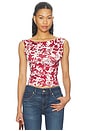 view 1 of 4 Lani Top in Red Hawaiian