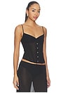 view 2 of 4 Alessia Corset Top in Black