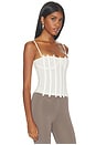 view 2 of 4 Lila Corset Top in Vanilla