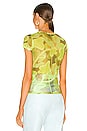 view 3 of 4 T-SHIRT MESH in Neon Yellow Floral