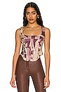 view 1 of 4 Campbell Corset in Stone Mauve