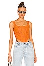 view 1 of 4 Campbell Corset Top in Tangerine