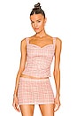 view 1 of 4 Imogene Corset Top in Baby Plaid