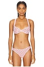 view 1 of 4 HAUT DE MAILLOT DE BAIN LUZ in White Polka Dot