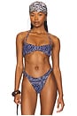 view 1 of 4 Rio Bikini Top in Bandana Navy