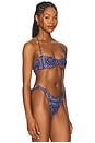 view 2 of 4 Rio Bikini Top in Bandana Navy