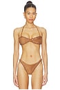 view 1 of 4 Rio Bikini Top in Tan