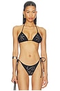 view 1 of 5 Kauai Bikini Top in Black Stud