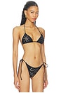 view 2 of 5 Kauai Bikini Top in Black Stud