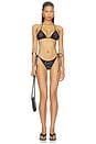 view 4 of 5 Kauai Bikini Top in Black Stud
