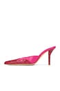 view 5 of 5 X Gia Borghini June Mule in Pink & Red