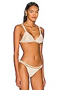 view 2 of 5 Tallulah Bikini Top in cru & Gold