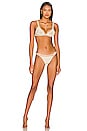 view 4 of 5 Tallulah Bikini Top in cru & Gold