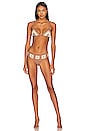 view 4 of 5 Jade Bikini Top in Noix, Sparkling Brown, cru
