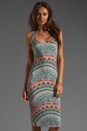 view 1 of 6 Mid-Calf Dress in Rainbow Mint