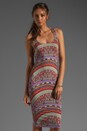 view 1 of 6 Mid-Calf Dress in Rainbow Coral