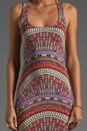 view 5 of 6 Mid-Calf Dress in Rainbow Coral