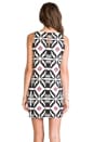 view 4 of 6 Embroidered Shift Dress in Black/White in Black & White