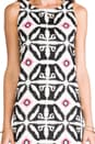 view 5 of 6 Embroidered Shift Dress in Black/White in Black & White