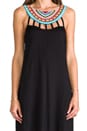 view 5 of 6 Beaded Neck Maxi Dress in Black