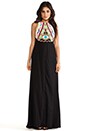 view 1 of 4 Embroidered Maxi Dress in Black