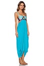 view 2 of 3 Embroidered Maxi Dress in Turqouise