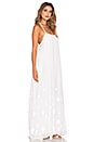 view 2 of 3 Low Back Maxi Dress in Star Embroidered Chiffon