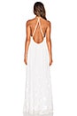view 3 of 3 Low Back Maxi Dress in Star Embroidered Chiffon
