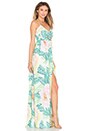 view 2 of 3 Tie Front Maxi Dress in Flora Stone