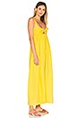 view 2 of 3 Tie Front Maxi Dress in Yellow