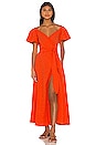 view 1 of 4 ROBE MAXI ADELINA in Orange