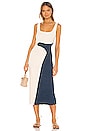 view 1 of 5 Sloan Dress in Cream Navy