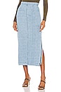 view 1 of 4 Uma Skirt in Split Denim