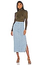 view 4 of 4 Uma Skirt in Split Denim