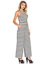 view 2 of 4 Cut Out Jumpsuit in Stripe Jacquard