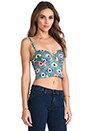 view 3 of 6 Bustier Top in Iris Blue