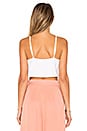view 3 of 4 Embroidered Crop Cami in White