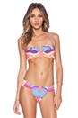 view 2 of 4 V-Wire Bikini Top in Rainbow Bird Lilac