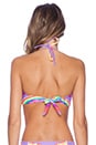 view 4 of 4 V-Wire Bikini Top in Rainbow Bird Lilac