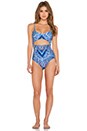 view 1 of 3 スイムスーツ in Rising Palm Blue