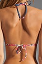 view 2 of 3 Tie Side Top Bikini in Pow Wow Red